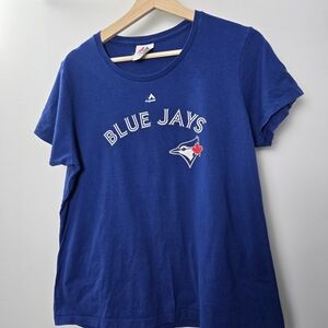 Majestic Blue Jays Stroman 6, Blue Short Sleeve Tee